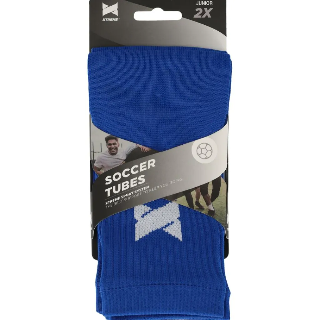 Pro Footless Soccer sleeves kobalt blue 2-pack*Xtreme Sockswear Hot